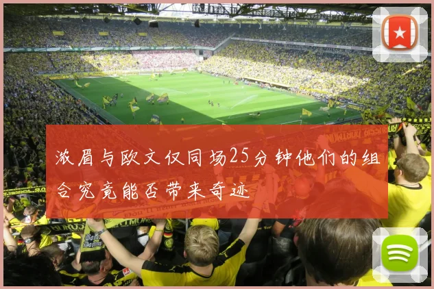 浓眉与欧文仅同场25分钟他们的组合究竟能否带来奇迹